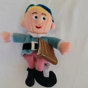 Plush Elf Toy with Blue and Pink Outfit
